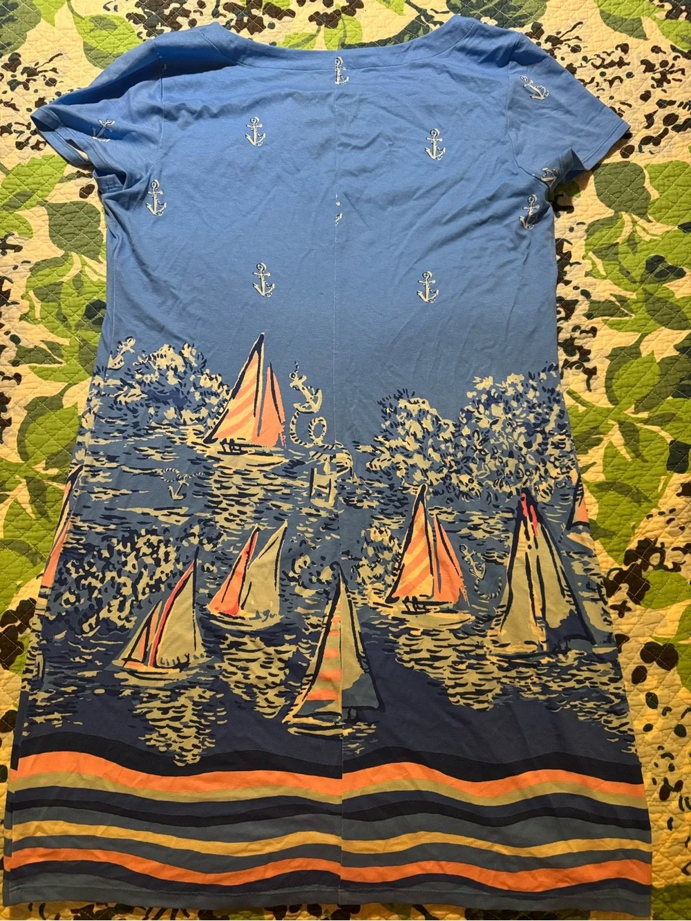 Lilly Pulitzer Light Blue Sailboat Print Dress - Picture 2 of 6